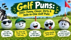 Golf Puns: 250+ Funny, Clever, Dirty & Hole-in-One Golf Puns