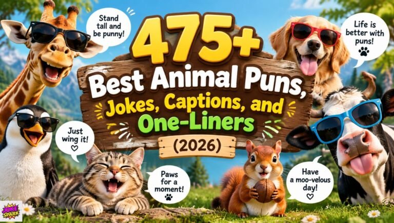 475+ Best Animal Puns, Jokes, Captions, and One-Liners (2026