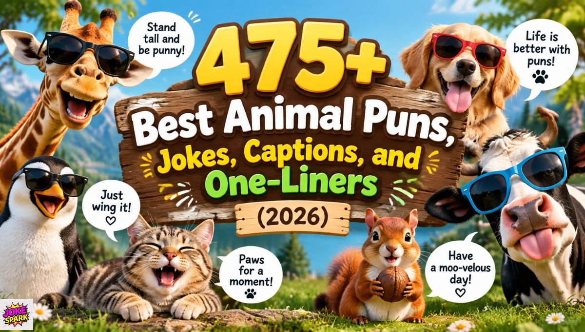 475+ Best Animal Puns, Jokes, Captions, and One-Liners (2026