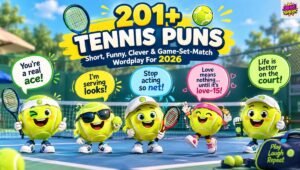201+ Tennis Puns: Short, Funny, Clever & Game-Set-Match Wordplay For 2026
