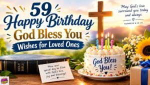59 Happy Birthday God Bless You Wishes for Loved Ones