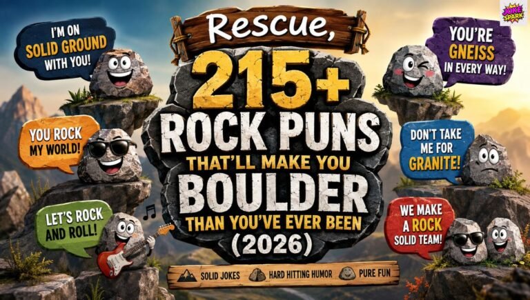 215+ Rock Puns That'll Make You Boulder Than You've Ever Been (2026)