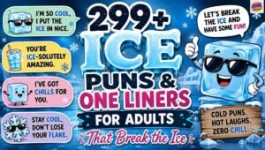 299+ Ice Puns & One Liners for Adults That Break the Ice