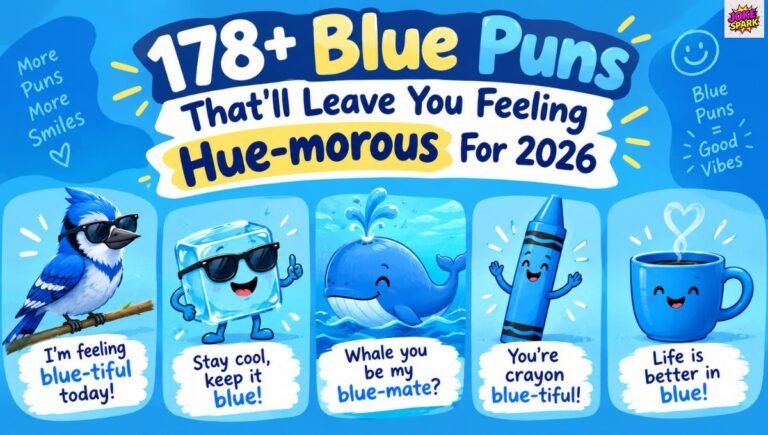178+ Blue Puns That'll Leave You Feeling Hue-morous For 2026 