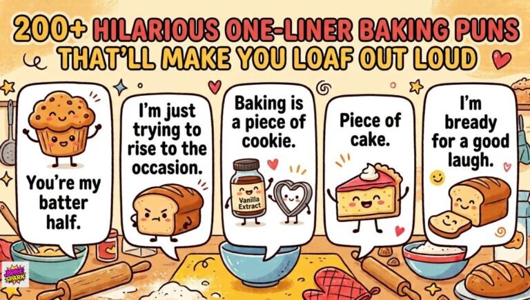 200+ Hilarious One-Liner Baking Puns That'll Make You Loaf Out Loud