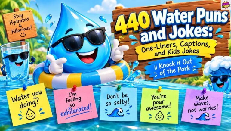 440 Water Puns and Jokes: One-Liners, Captions, and Kids Jokes