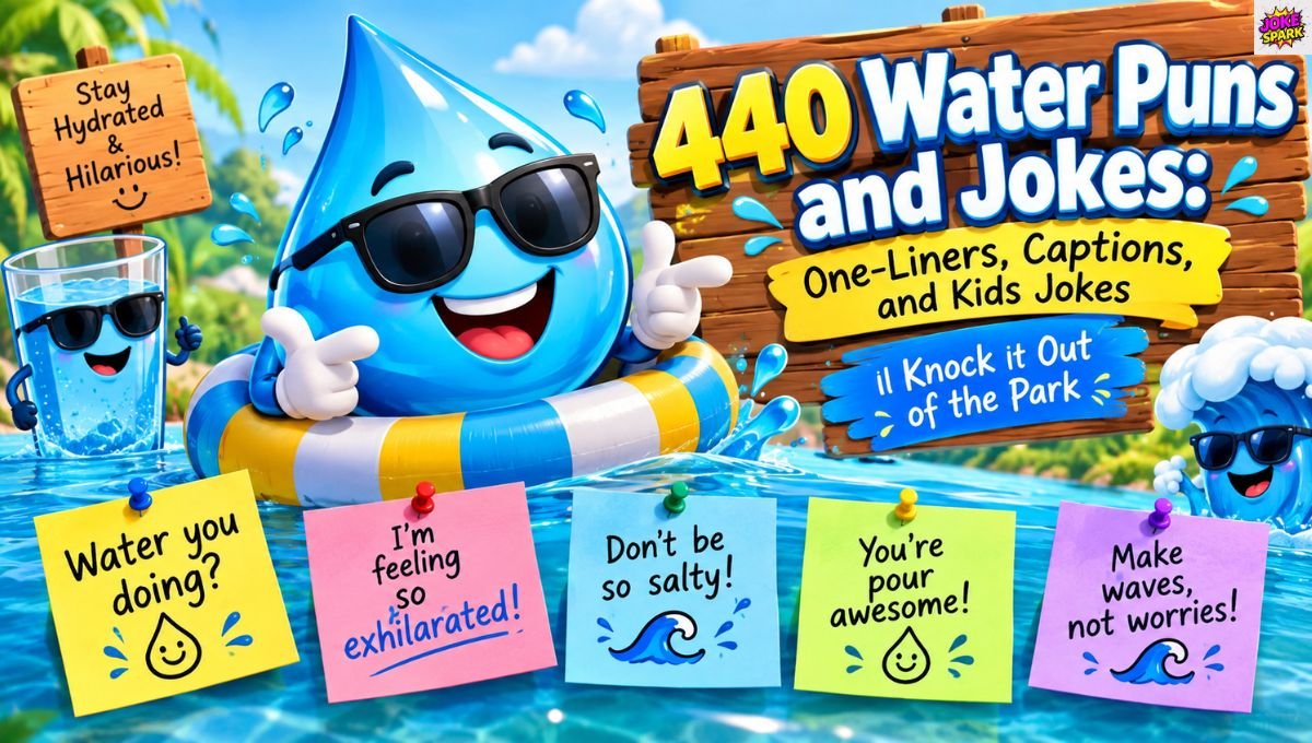440 Water Puns and Jokes: One-Liners, Captions, and Kids Jokes