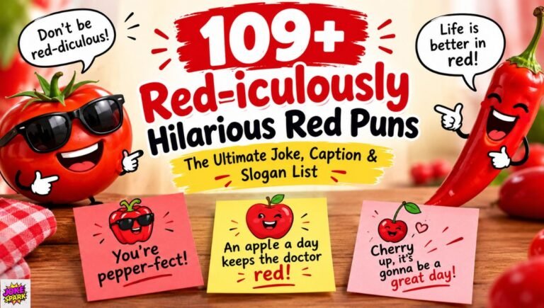 109+ Red-iculously Hilarious Red Puns: The Ultimate Joke, Caption & Slogan List