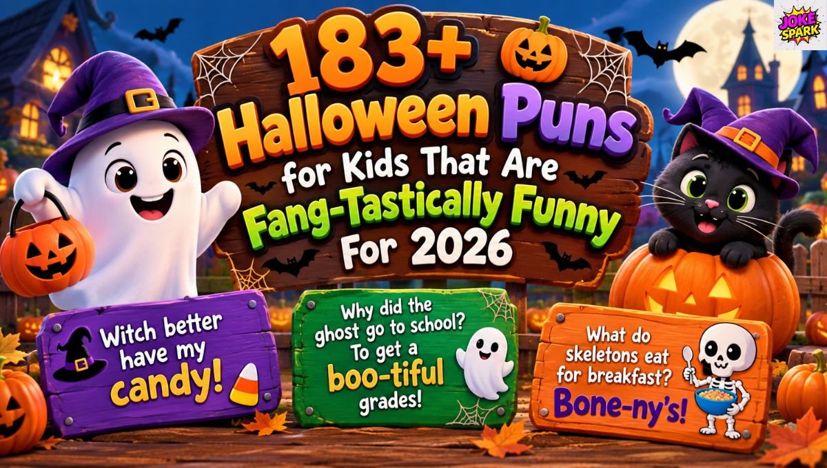 183+ Halloween Puns for Kids That Are Fang-Tastically Funny For 2026