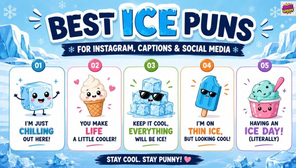 Best Ice Puns for Instagram, Captions & Social Media
