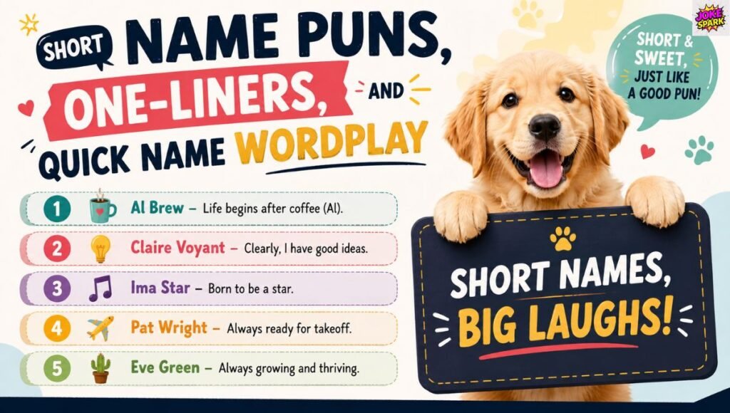 Short Name Puns, One-Liners, and Quick Name Wordplay