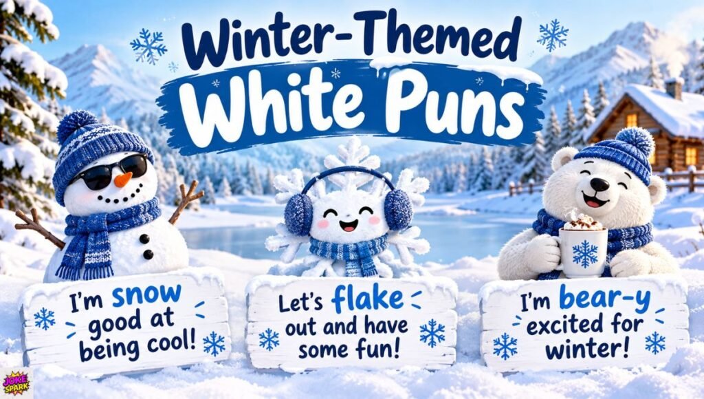 Winter-Themed White Puns