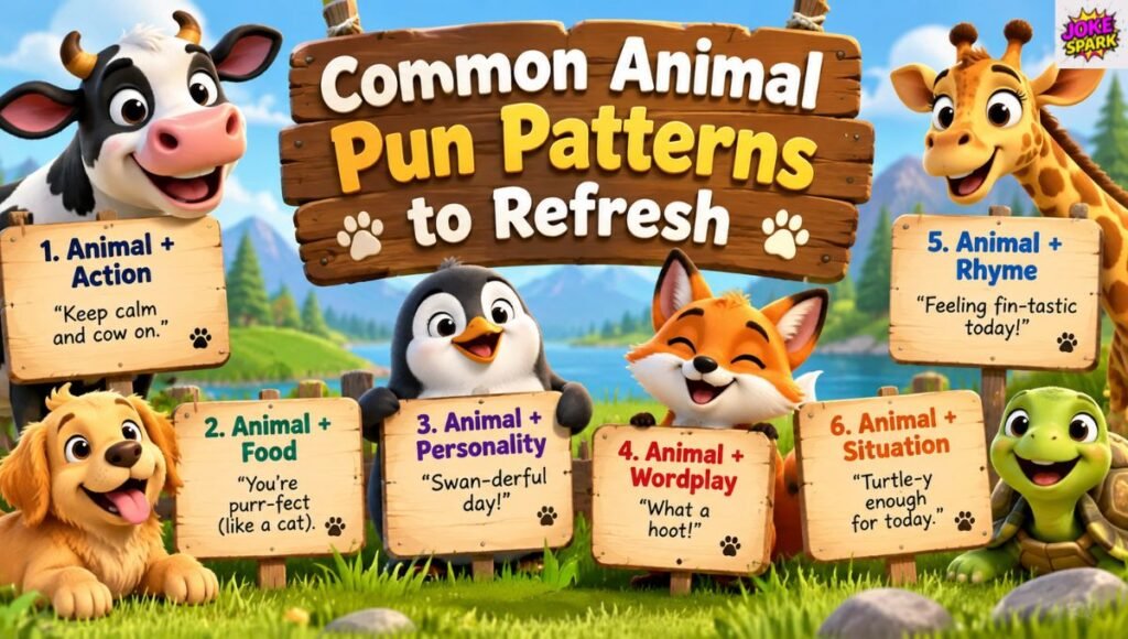 Common Animal Pun Patterns to Refresh