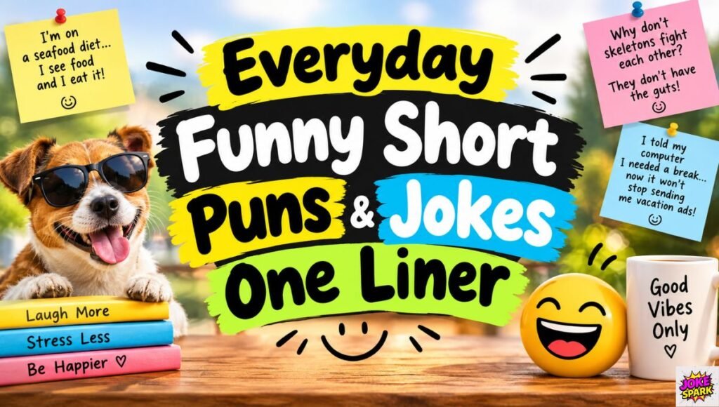 Everyday Funny Short Puns Jokes One Liner