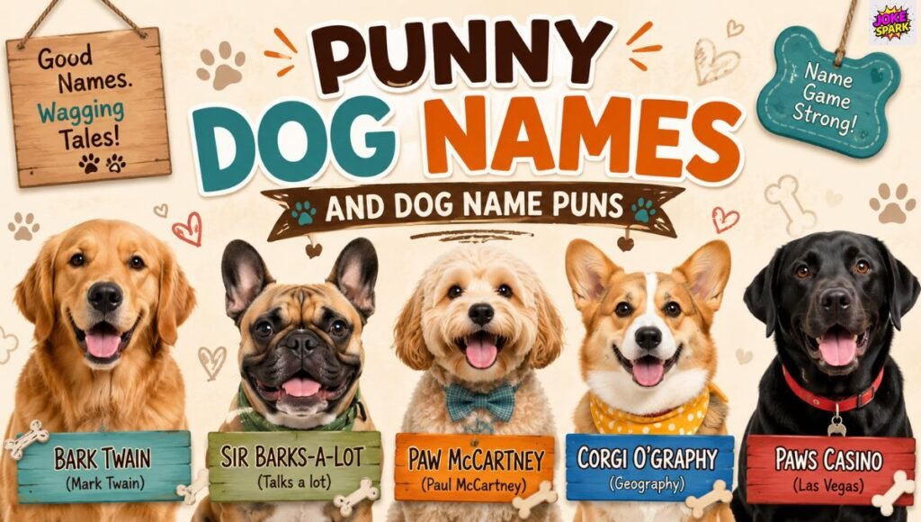 Punny Dog Names and Dog Name Puns