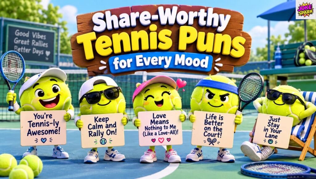 Share-Worthy Tennis Puns for Every Mood