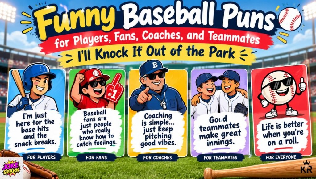 Funny Baseball Puns for Players, Fans, Coaches, and Teammates