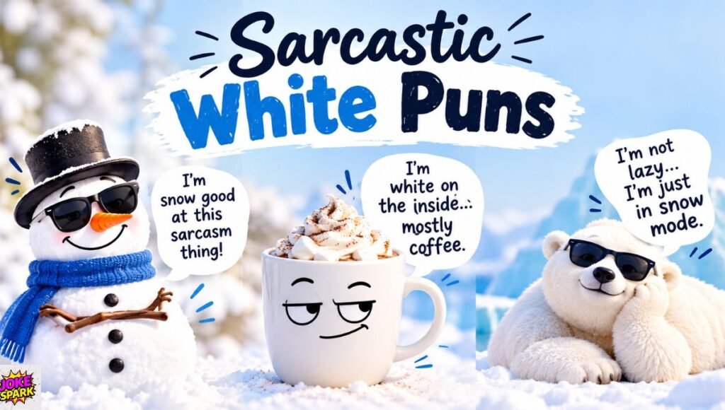 Sarcastic White Puns
