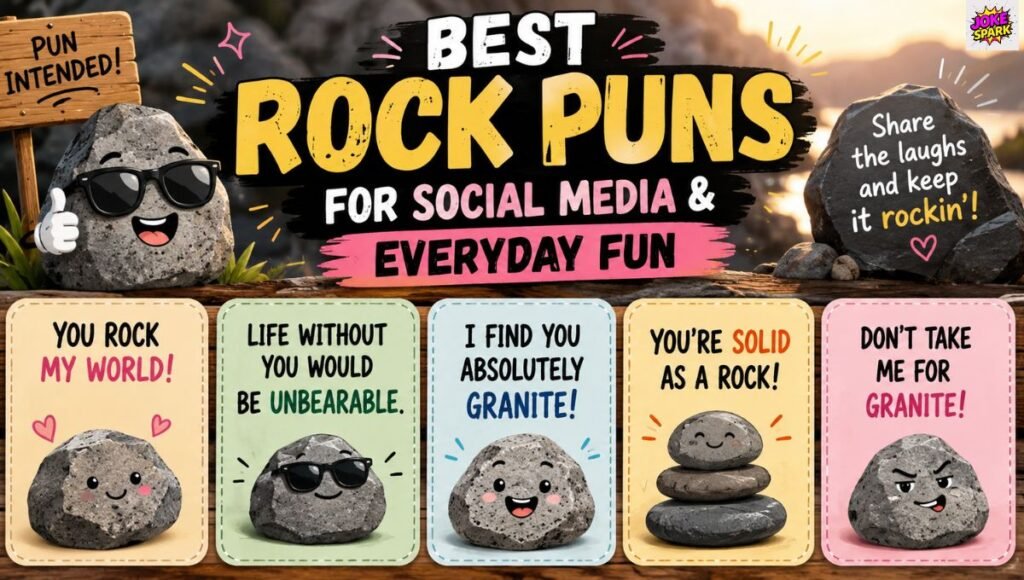 Best Rock Puns for Social Media & Everyday Fun