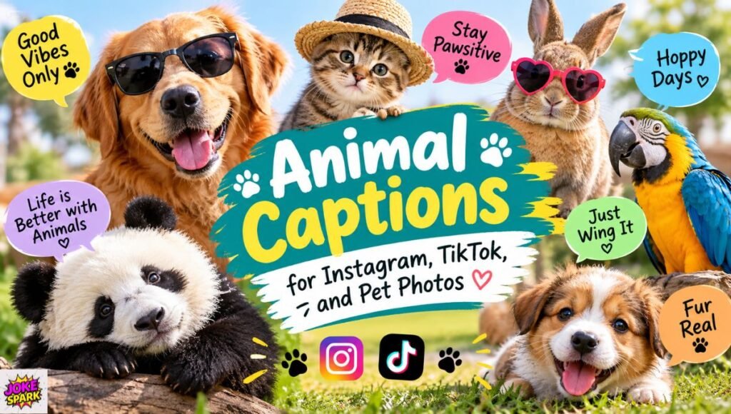 Animal Captions for Instagram, TikTok, and Pet Photos