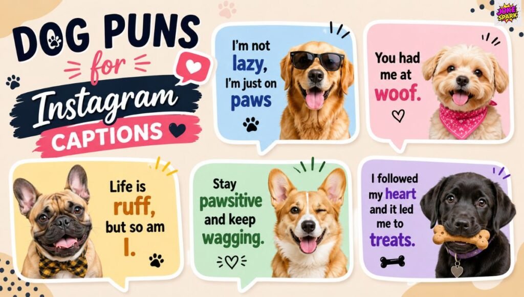 Dog Puns for Instagram Captions