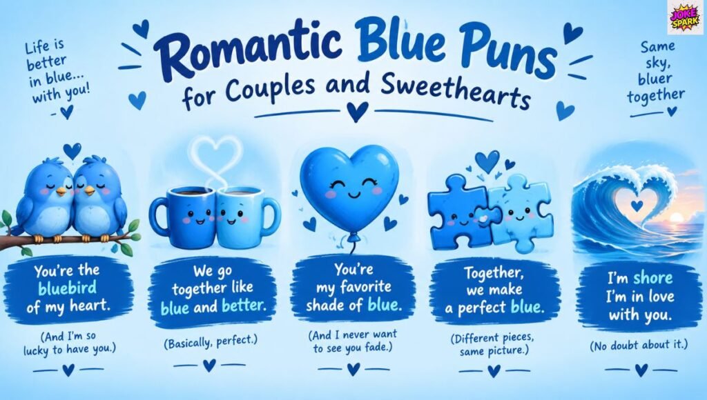 Romantic Blue Puns for Couples and Sweethearts