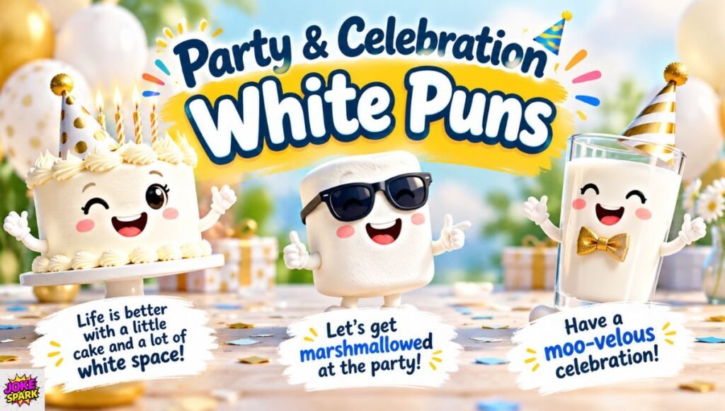 Party & Celebration White Puns