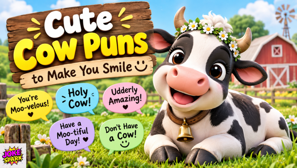 Cute Cow Puns to Make You Smile