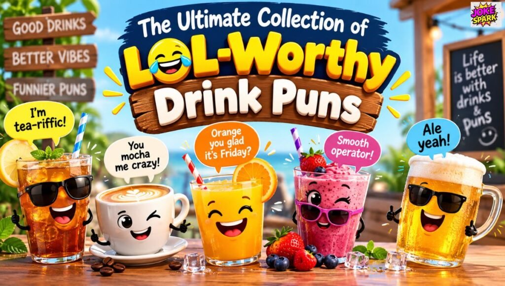The Ultimate Collection of LOL-Worthy Drink Puns