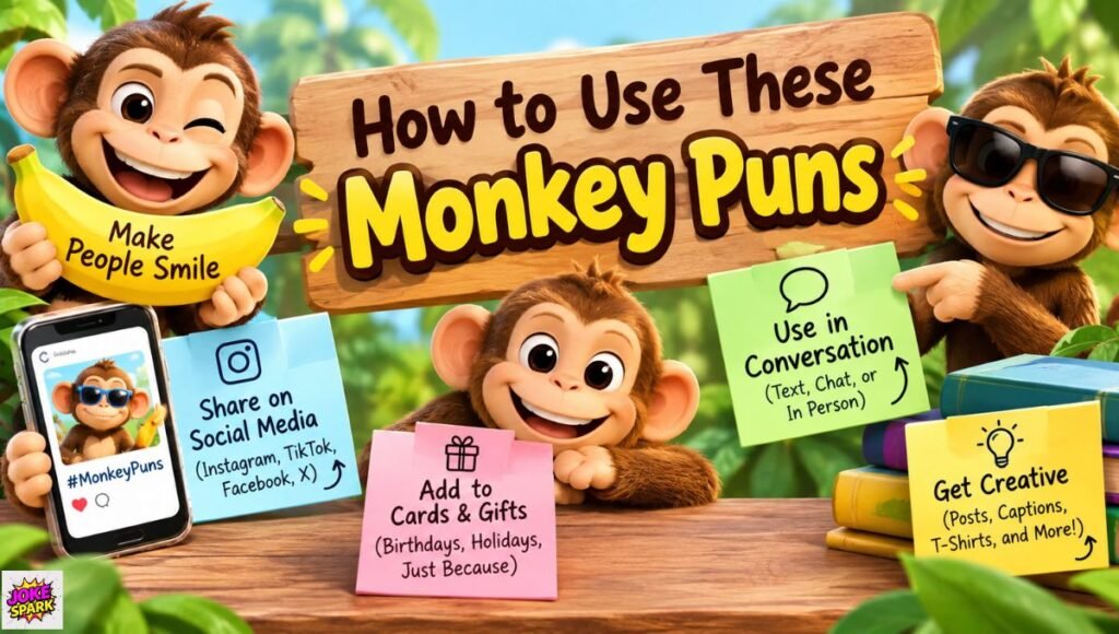 How to Use These Monkey Puns