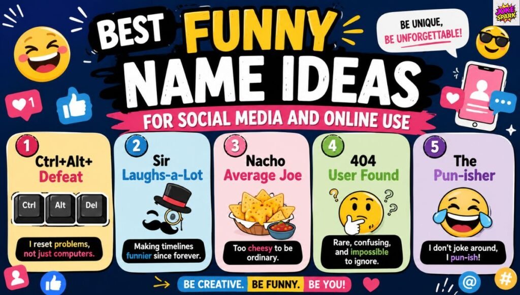 Best Funny Name Ideas for Social Media and Online Use