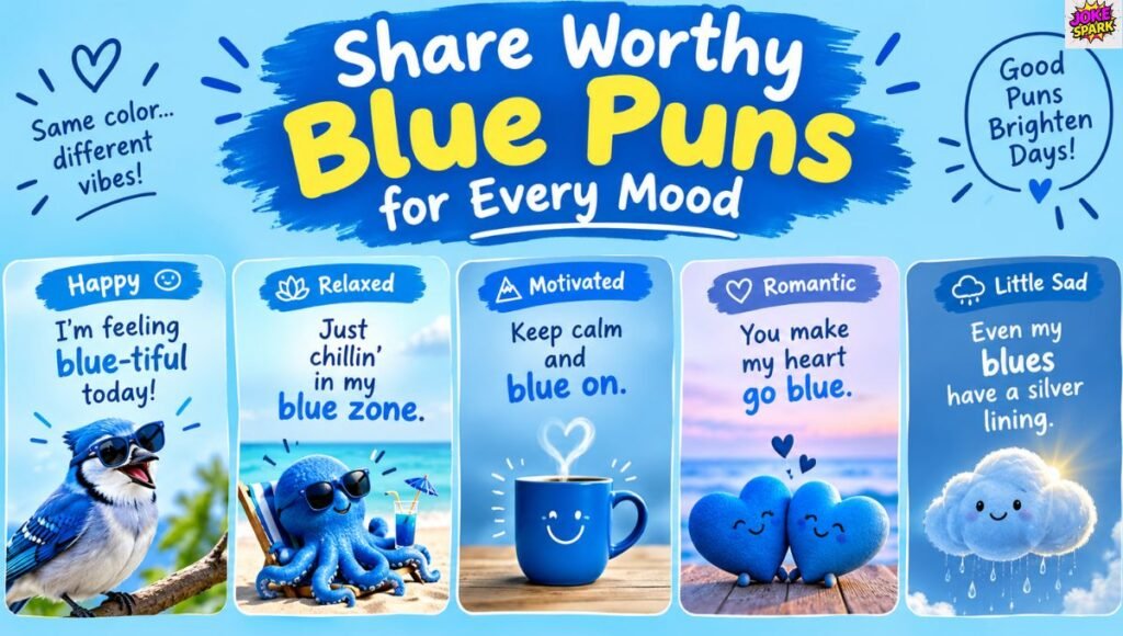 Share Worthy Blue Puns for Every Mood