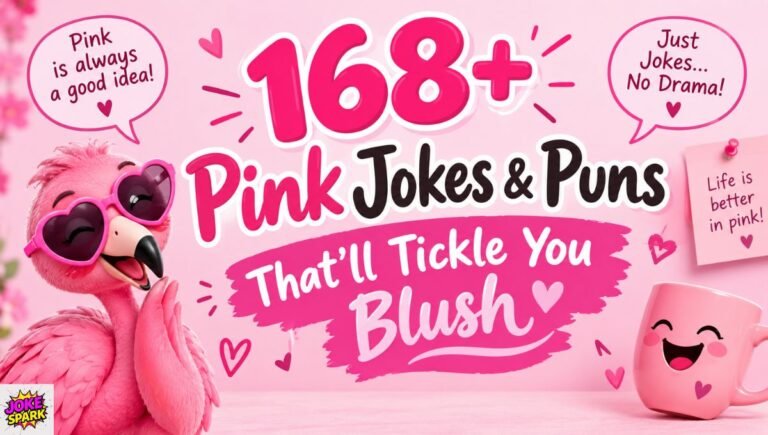 168+ Pink Jokes & Puns That'll Tickle You Blush 
