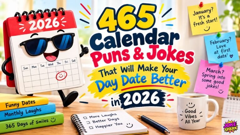 465 Calendar Puns & Jokes That Will Make Your Day Date Better in 2026