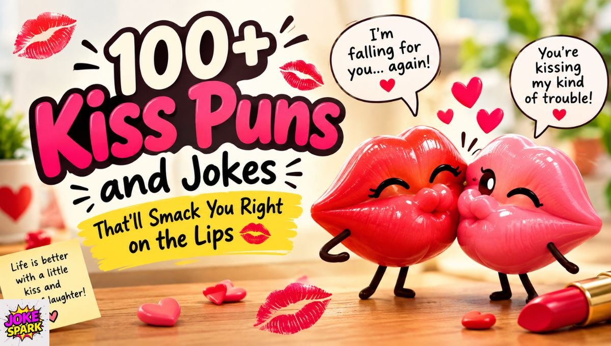 100+ Kiss Puns and Jokes That'll Smack You Right on the Lips 