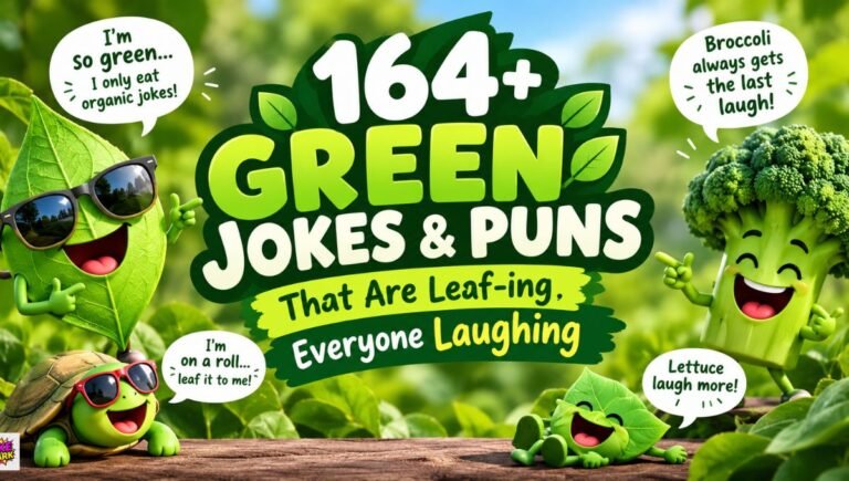 164+ Green Jokes & Puns That Are Leaf-ing Everyone Laughing