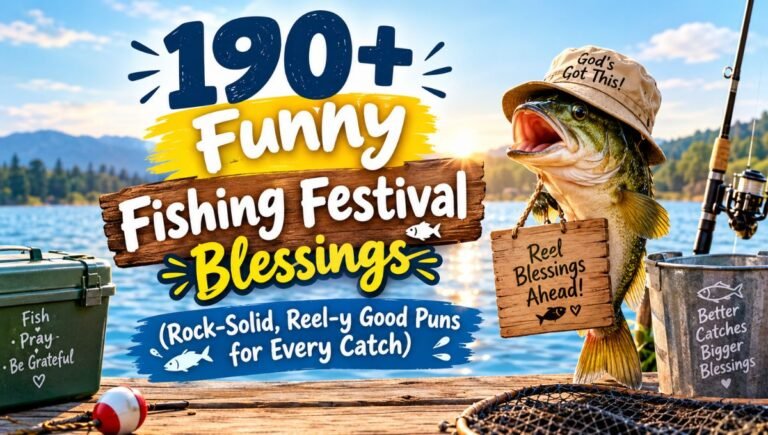 190+ Funny Fishing Festival Blessings (Rock-Solid, Reel-y Good Puns for Every Catch)