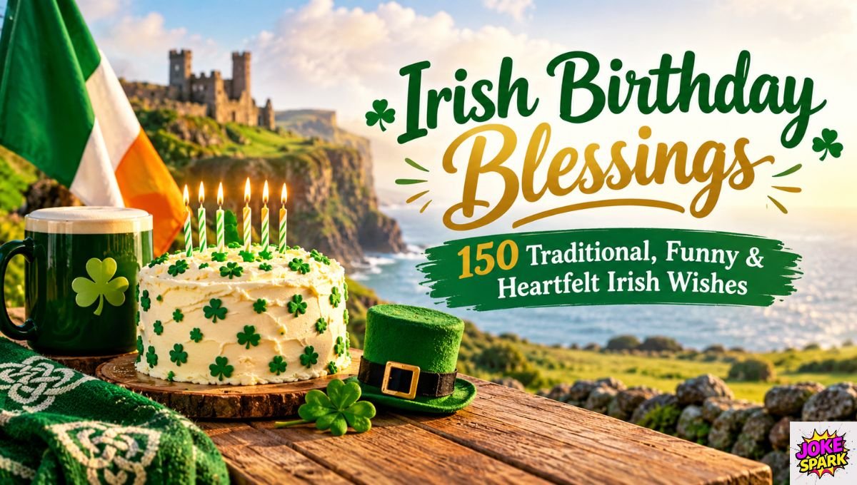 Irish Birthday Blessings: 150 Traditional, Funny & Heartfelt Irish Wishes