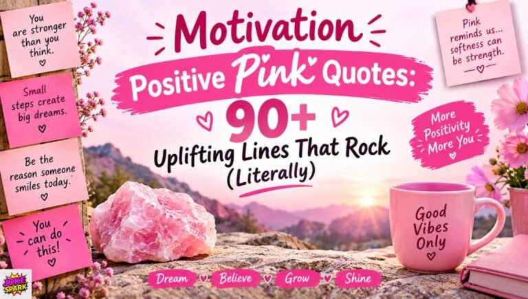 Motivation Positive Pink Quotes: 90+ Uplifting Lines That Rock (Literally)