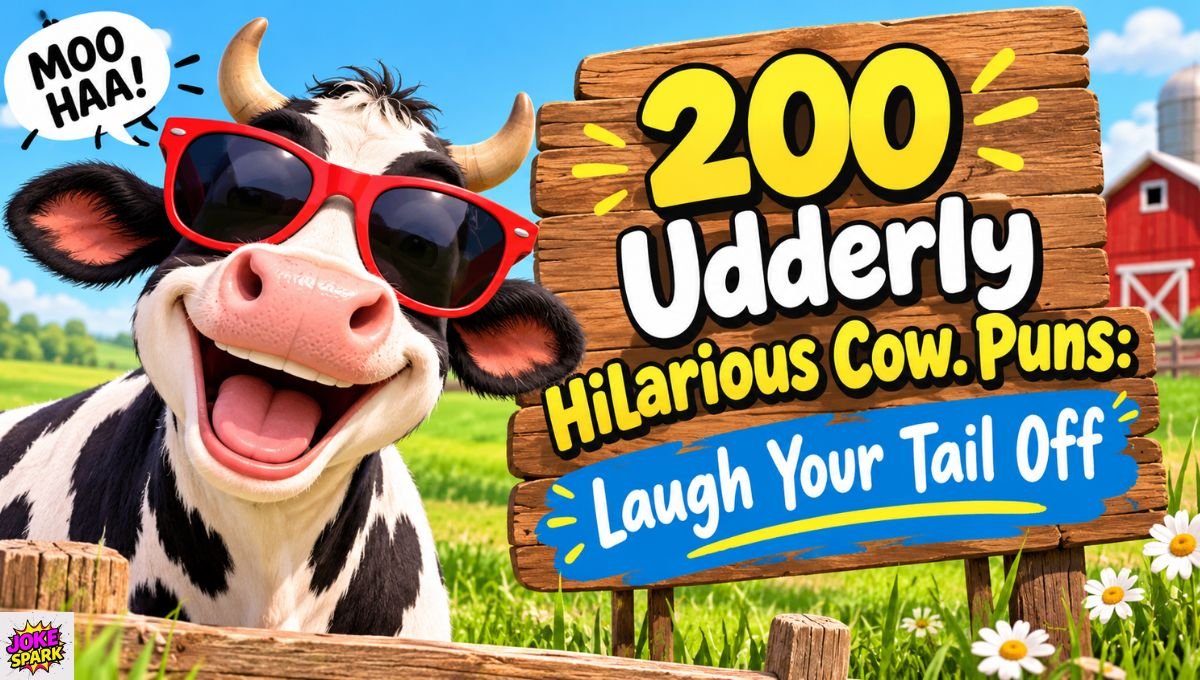 200 Udderly Hilarious Cow. Puns: Laugh Your Tail Off 