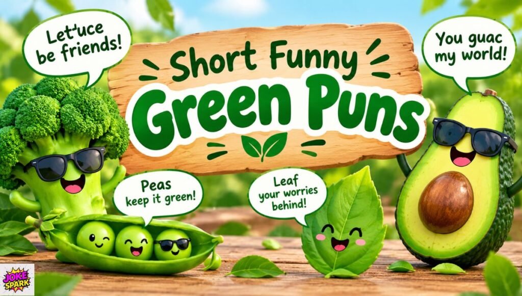 Short Funny Green Puns