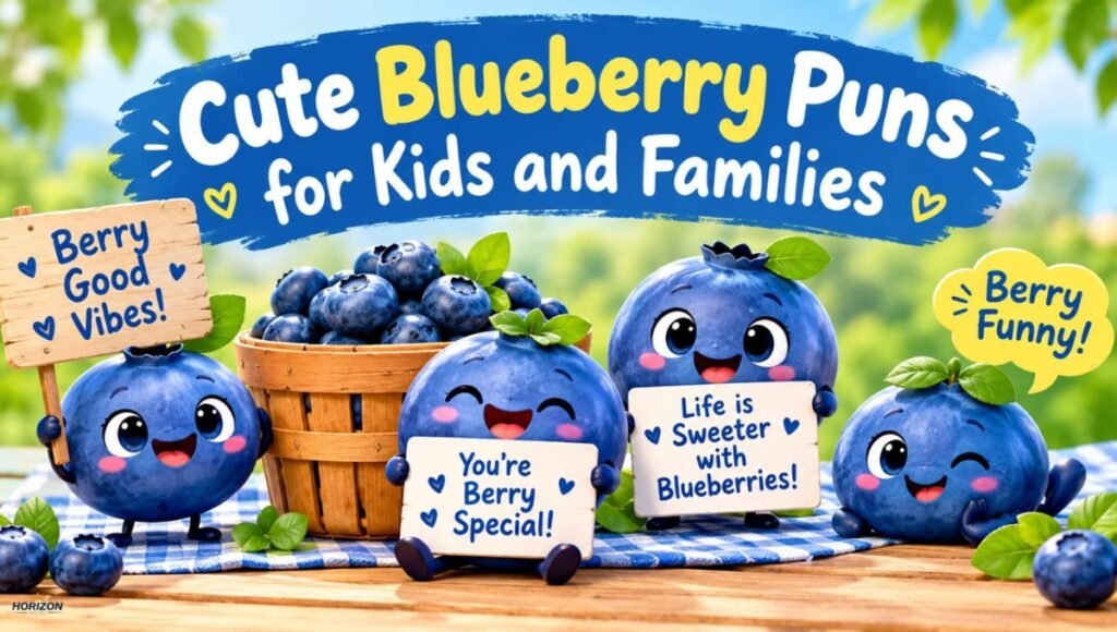 Cute Blueberry Puns for Kids and Families