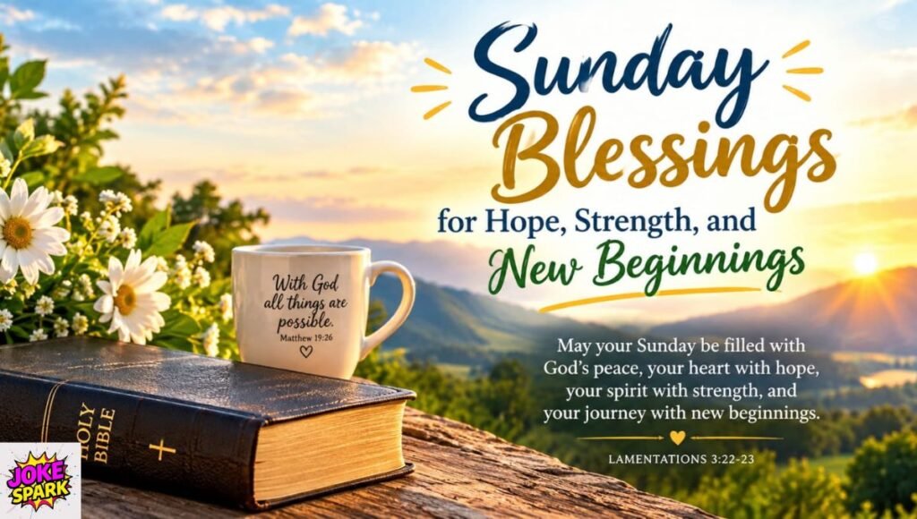Sunday Blessings for Hope, Strength, and New Beginnings