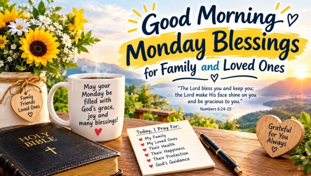 Good Morning Monday Blessings for Family and Loved Ones