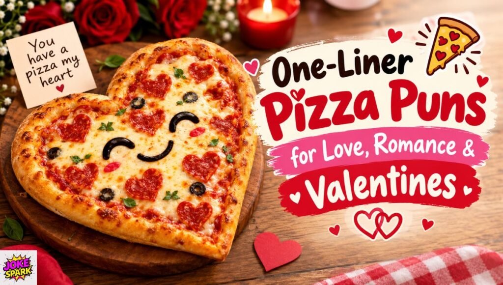 One-Liner Pizza Puns for Love, Romance & Valentines