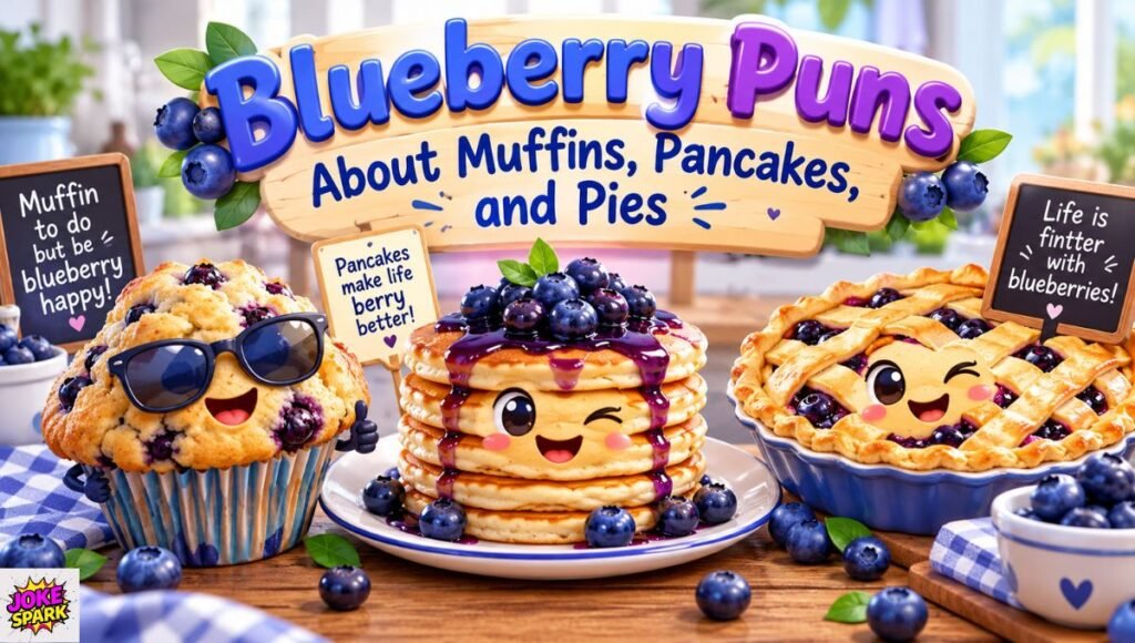 Blueberry Puns About Muffins, Pancakes, and Pies