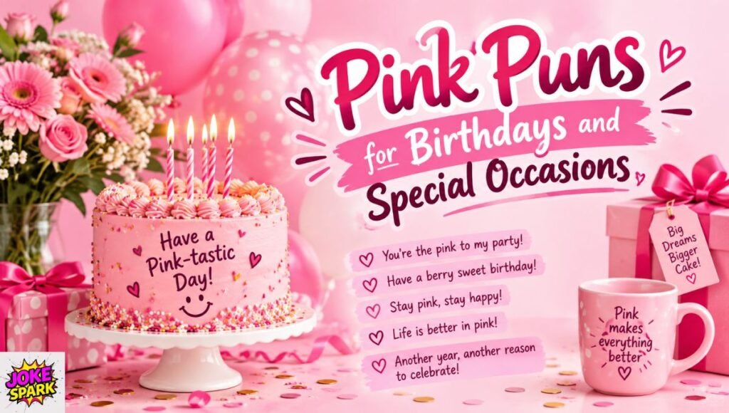 Pink Puns for Birthdays and Special Occasions