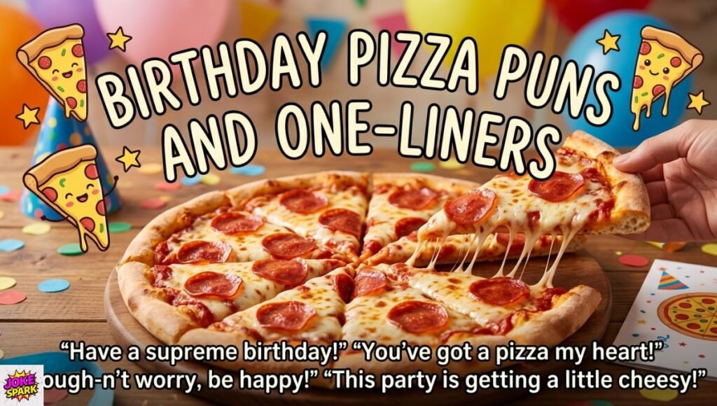 Birthday Pizza Puns and One-Liners