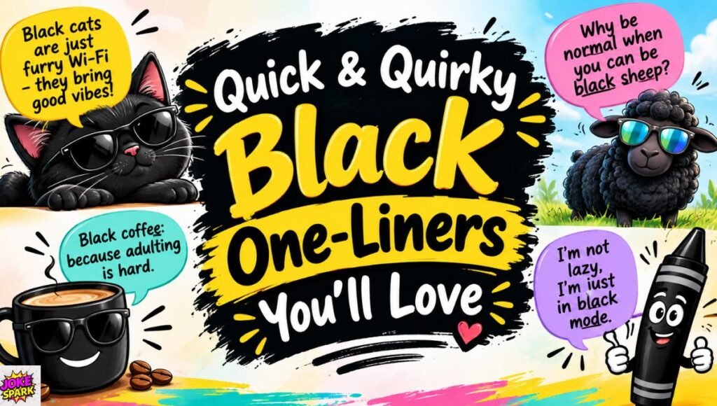 Quick & Quirky Black One-Liners You'll Love
