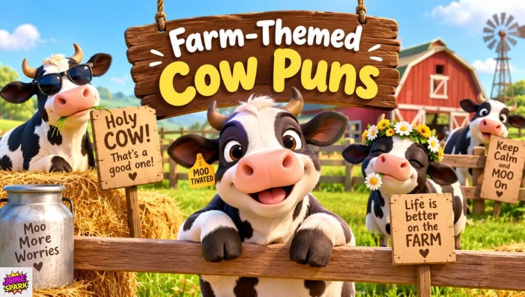 Farm-Themed Cow Puns